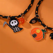 Halloween Bracelet Halloween Pumpkin Ghost Love Magnetic Couple Rope Bracelet null