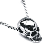 Male titanium steel skull necklace null
