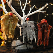 Halloween Hanging Ghost Iron Chain Glowing Skull Decorative Ornaments null
