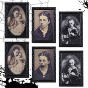Halloween Decoration 3D Changing Face Moving Picture Frame Portrait Horror For Horror Party Decors Home Decorations null