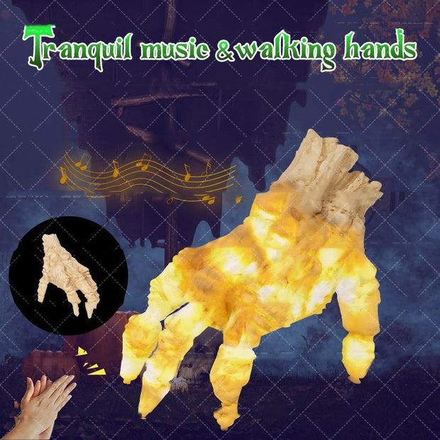 Halloween Electric Luminous Crawling Hand Animated Decoration Induction Luminous Decoration Zombie Hand With Spooky Sound null