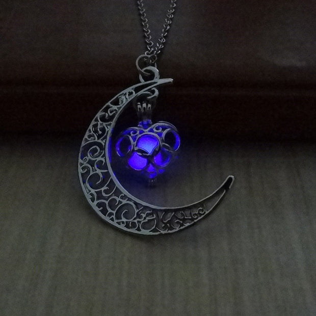 Glowing Pendant Necklaces Silver Plated Chain Necklaces null