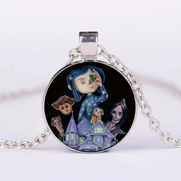 Halloween Round Pumpkin Ghost Bat Necklace Men And Women Personality Clavicle Necklace Fashion Jewelry Accessories null
