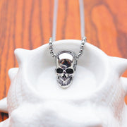 Male titanium steel skull necklace null