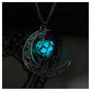 Glowing Pendant Necklaces Silver Plated Chain Necklaces null