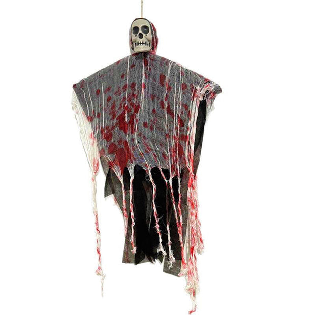 Halloween Decoration Blood-dyed Luminous Skull Hanging Ghost Outdoor Ornaments null