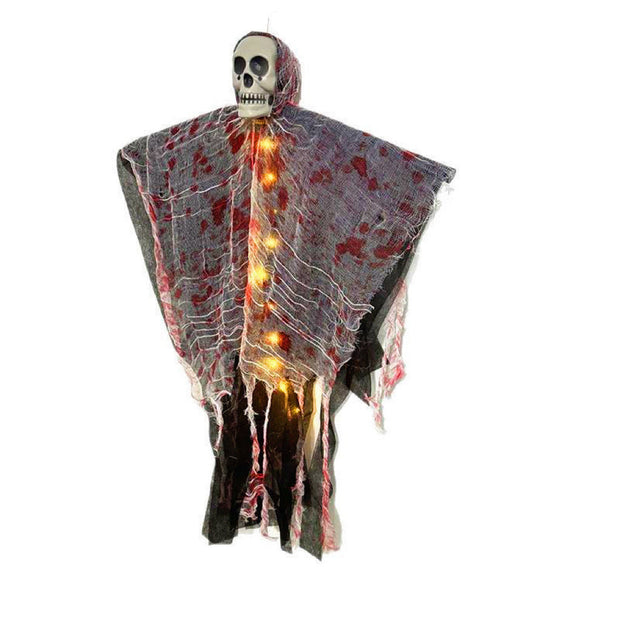 Halloween Decoration Blood-dyed Luminous Skull Hanging Ghost Outdoor Ornaments null