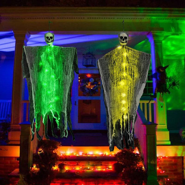 Halloween Decorations Horror Hanging Ghost Skull Skeleton Prop Perfect For Home Outdoor Yard Party Supplies Festival Decorations null