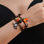 Halloween Bracelet Halloween Pumpkin Ghost Love Magnetic Couple Rope Bracelet null