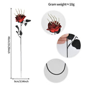 Halloween Skull Hand Rose Horror Decoration Ornaments null