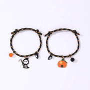 Halloween Bracelet Halloween Pumpkin Ghost Love Magnetic Couple Rope Bracelet null Halloween Bracelet Halloween Pumpkin Ghost Love Magnetic Couple Rope Bracelet null