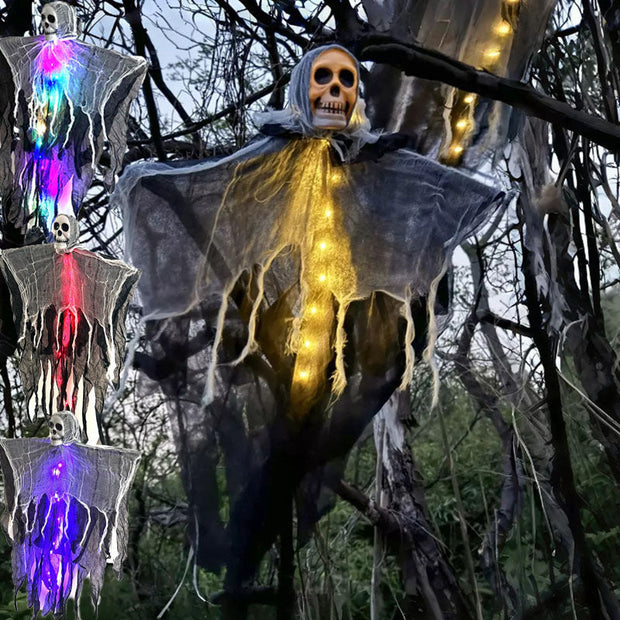 Halloween Decorations Horror Hanging Ghost Skull Skeleton Prop Perfect For Home Outdoor Yard Party Supplies Festival Decorations null