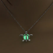 Fashion Moon Natural Glowing Stone Healing Necklace Women Gift Charm Luminous Pendant Necklace Jewelry null