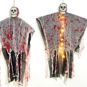 Halloween Decoration Blood-dyed Luminous Skull Hanging Ghost Outdoor Ornaments null
