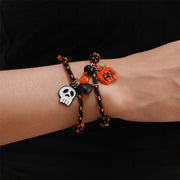 Halloween Bracelet Halloween Pumpkin Ghost Love Magnetic Couple Rope Bracelet null