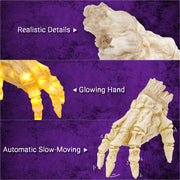 Halloween Electric Luminous Crawling Hand Animated Decoration Induction Luminous Decoration Zombie Hand With Spooky Sound null