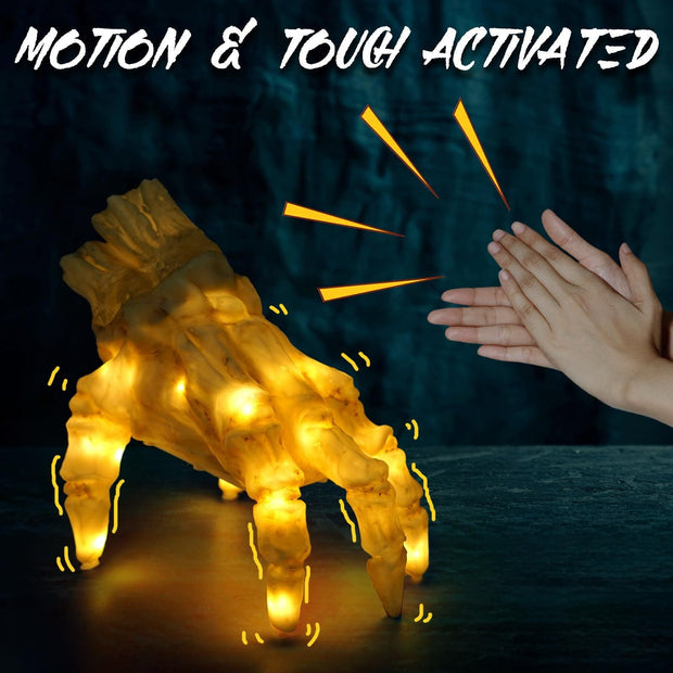 Halloween Electric Luminous Crawling Hand Animated Decoration Induction Luminous Decoration Zombie Hand With Spooky Sound null