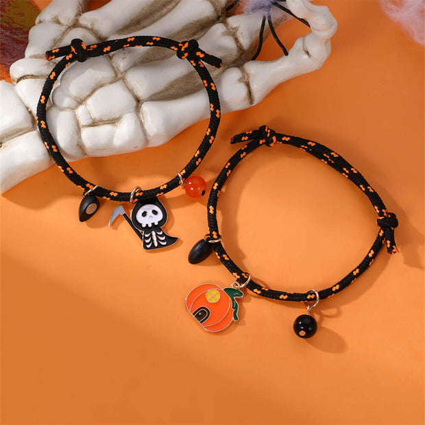 Halloween Bracelet Halloween Pumpkin Ghost Love Magnetic Couple Rope Bracelet null Halloween Bracelet Halloween Pumpkin Ghost Love Magnetic Couple Rope Bracelet null