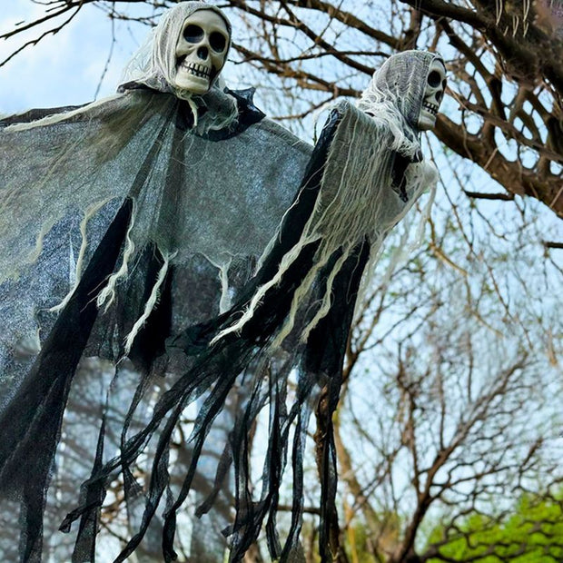 Halloween Decorations Horror Hanging Ghost Skull Skeleton Prop Perfect For Home Outdoor Yard Party Supplies Festival Decorations null