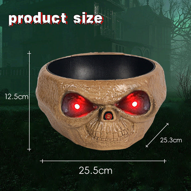 Halloween Candy Bowl Plastic Pumpkin Bowl With Motion Activated Hand, Halloween Serving Dishes Battery Operated Halloween Pumpkins Bowl For Trick-or-Treaters Party null