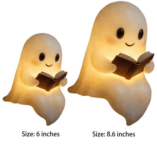 Cute LED Ghost Night Light Children's Nightlight Gift Bedside Sleep Lamp Halloween Decorations Lovely Ghost Lamp Warm Light null