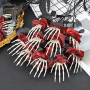 Halloween Skull Hand Rose Horror Decoration Ornaments null