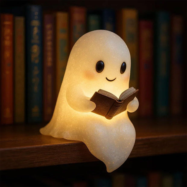 Cute LED Ghost Night Light Children's Nightlight Gift Bedside Sleep Lamp Halloween Decorations Lovely Ghost Lamp Warm Light null
