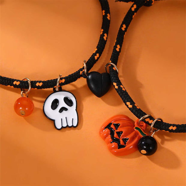 Halloween Bracelet Halloween Pumpkin Ghost Love Magnetic Couple Rope Bracelet null