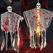 Halloween Decoration Blood-dyed Luminous Skull Hanging Ghost Outdoor Ornaments null