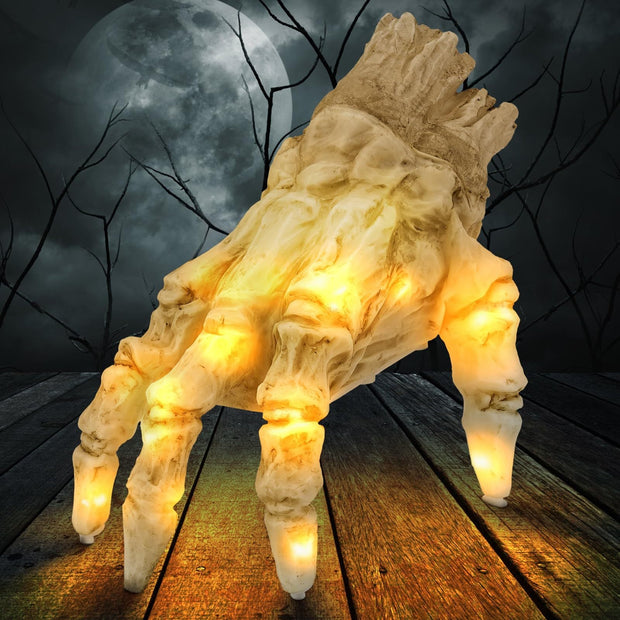 Halloween Electric Luminous Crawling Hand Animated Decoration Induction Luminous Decoration Zombie Hand With Spooky Sound null