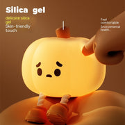 Pumpkin Lamp Small Night Lamp Halloween Silicone Pat Lamp Ambience Light null