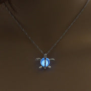 Fashion Moon Natural Glowing Stone Healing Necklace Women Gift Charm Luminous Pendant Necklace Jewelry null