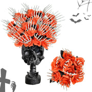 Halloween Skull Hand Rose Horror Decoration Ornaments null