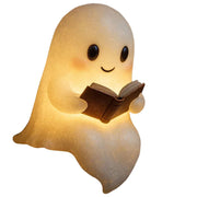 Cute LED Ghost Night Light Children's Nightlight Gift Bedside Sleep Lamp Halloween Decorations Lovely Ghost Lamp Warm Light null